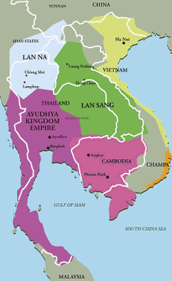 Le royaume d'Ayuthaya en 1540